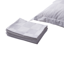 Hotel Guestroom Linen Set  9cm Check Cotton Pillowcase